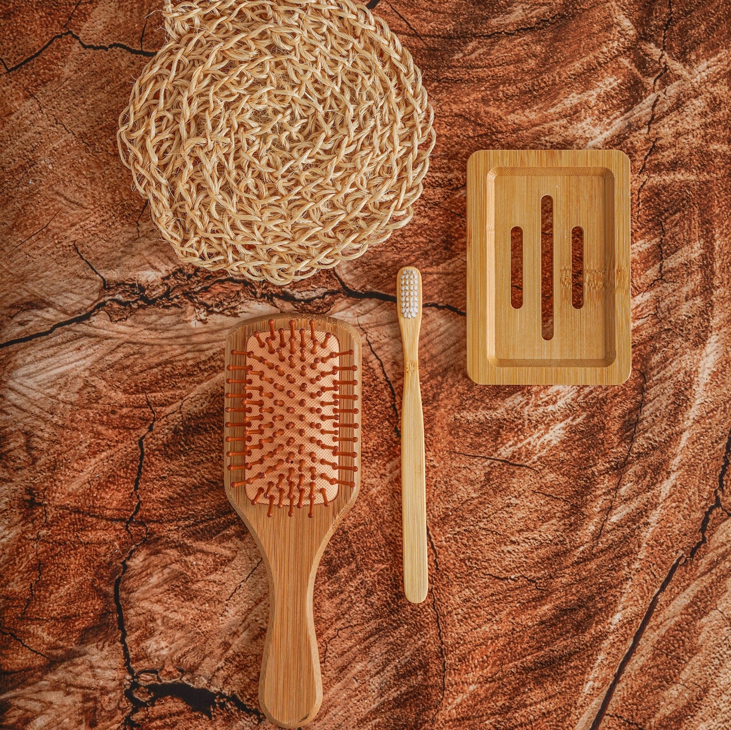 Cepillo cabello bambú